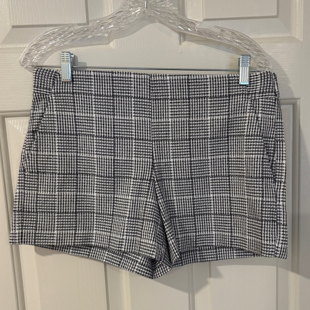 Loft Black and White Plaid Women's Shorts